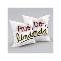 Almofada Cheia Dia dos Avós Homenagem Vó e Vô Presente 01 Peça
