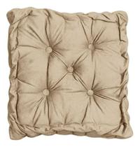 Almofada Cheia Futon Alta Turca Suede Cor Lisa 50x50x12cm Decorativa Praticidade e Conforto