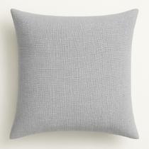 Almofada Cheia Linho Luxo Sofa Decorativa 45x45 Cinza Claro