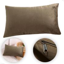 Almofada cheia Suede Retangular Decorativas 50cm X 30cm