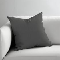 Almofada Cheia Veludo Macio Premium Sala Sofa Quarto 45x45 Cinza Escuro