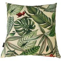 Almofada Cheia Waterhavana Impermeável Área Externa Folhas Verdes 43cmx43cm - DM CRIARTS