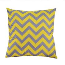 Almofada Chevron Amarelo E Cinza Almofada Chevron Amarelo E Cinza