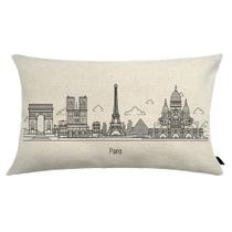 Almofada City Retangular Estampada 30x50cm Paris Almofada City Retangular Estampada 30x50cm Paris