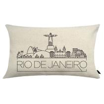 Almofada City Retangular Estampada 30x50cm Rio de Janeiro