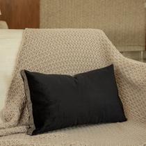 Almofada Coleção Brunello em Veludo Italian Preto e Marrom Retangular Almofada Coleção Brunello em Veludo Italian Preto e Marrom Retangular