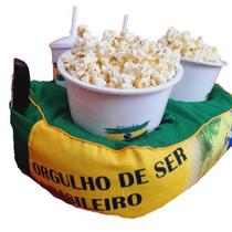 Almofada Com 2 Baldes Porta Pipoca Orgulho de Ser Brasileiro - Maria dos Reis
