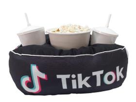 Almofada Com Bolso Porta Pipoca Balde + Copos Tiktok 2