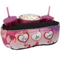 Almofada Com Bolso Porta Pipoca Eu te Amo Almofada Com Bolso Porta Pipoca Eu te Amo