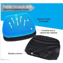 Almofada Com Capa Em Silicone Gel Para Assento Banco de Carro Escritorio Ortopédico