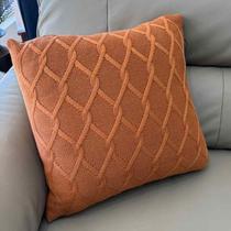 Almofada com Enchimento Dublin 45x45 Cobre Big Tricot