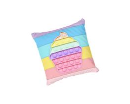 Almofada com enchimento Infantil Cupcake Pop It Cores Candy Almofada com enchimento Infantil Cupcake Pop It Cores Candy