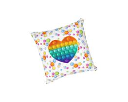 Almofada com enchimento Infantil Fidget Toy Coração Pop It Almofada com enchimento Infantil Fidget Toy Coração Pop It