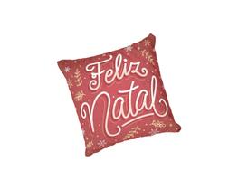 Almofada com enchimento Lettering Feliz Natal