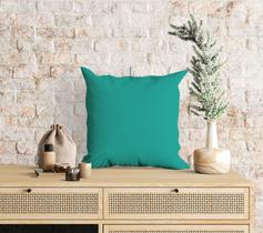 Almofada Com Enchimento Lisa Verde Água Almofada Com Enchimento Lisa Verde Água