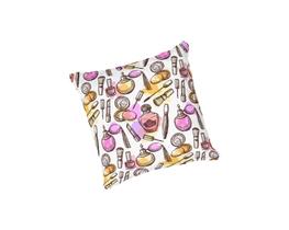 Almofada com enchimento Maquiagem e Perfume Aquarela Almofada com enchimento Maquiagem e Perfume Aquarela