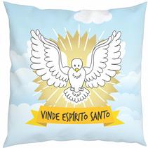 Almofada Com Enchimento Oração Santinho Espírito Santo Almofada Com Enchimento Oração Santinho Espírito Santo