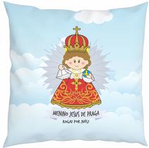 Almofada Com Enchimento Oração Santinho Menino Jesus de Praga Almofada Com Enchimento Oração Santinho Menino Jesus de Praga