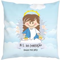 Almofada Com Enchimento Oração Santinho Nossa Senhora da Conceição