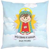 Almofada Com Enchimento Oração Santinho Nossa Senhora de Guadalupe
