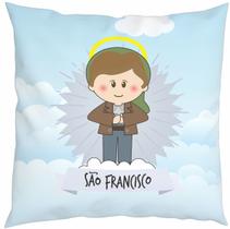 Almofada Com Enchimento Oração Santinho Pastorinhos São Francisco Almofada Com Enchimento Oração Santinho Pastorinhos São Francisco