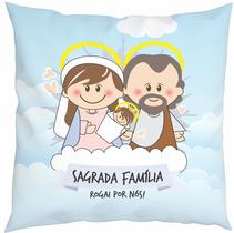 Almofada Com Enchimento Oração Santinhos Família Sagrada Almofada Com Enchimento Oração Santinhos Família Sagrada