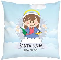 Almofada Com Enchimento Oração Santinhos Santa Luzia Almofada Com Enchimento Oração Santinhos Santa Luzia