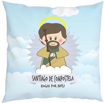 Almofada Com Enchimento Oração Santinhos Santiago de Compostela Almofada Com Enchimento Oração Santinhos Santiago de Compostela