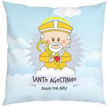 Almofada Com Enchimento Oração Santinhos Santo Agostinho Almofada Com Enchimento Oração Santinhos Santo Agostinho