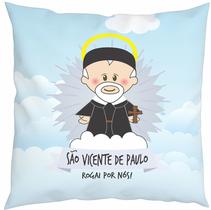 Almofada Com Enchimento Oração Santinhos São Vicente de Paulo Almofada Com Enchimento Oração Santinhos São Vicente de Paulo