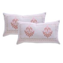 Almofada Com Enchimento Turin Retangular Baguete Jacquard Estampado 180 Fios