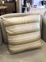 Almofada com Listras cor Marrom e Bege