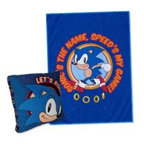 Almofada Com Manta Sonic The Hedgehog