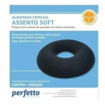 Almofada com Orificio Assento Soft Perfetto Preto