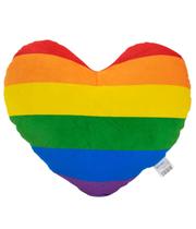 Almofada Coração Arco-íris 30x12x34cm