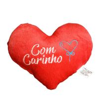 Almofada Coração "Com Carinho" Um Presente Especial 23x21