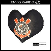 Almofada Coração Corinthians Presente Perfeito para Todo Torcedor! 23x21