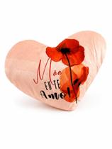 Almofada Coração de Pelúcia Mãe Eu Te Amo 28x20cm 1 unidade Rizzo Almofada Coração de Pelúcia Mãe Eu Te Amo 28x20cm 1 unidade Rizzo
