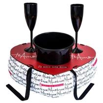 Almofada Coração p/ Balde de Champanhe - UATT