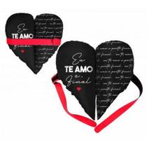 Almofada Coração Partido - Te Amo E Ponto Final - Brasfoot