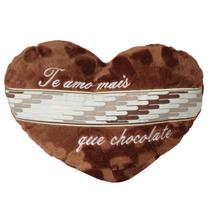 Almofada Coração Te Amo Mais Que Chocolate Dia Dos Namorados - Fizzy Toys