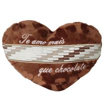 Almofada Coração Te Amo Mais Que Chocolate Dia Dos Namorados