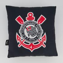 Almofada Corinthians Meu Coração é Preto e Branco