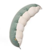 Almofada corporal Ailuteie Peallow Long Round para adultos verde-branca Almofada corporal Ailuteie Peallow Long Round para adultos verde-branca