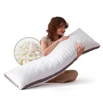 Almofada corporal de espuma viscoelástica Decroom ultramacia 20x54cm branca