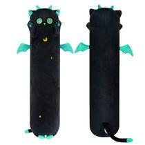 Almofada corporal de pelúcia Mewaii Long Cat Kawaii Black Cat 135 cm