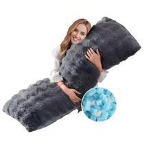 Almofada corporal YZ HOME Faux Fur Fluffy com espuma viscoelástica desfiada