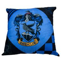 Almofada Corvinal Ravenclaw Quadrada 40x40Cm Aveludada Oficial Harry Potter