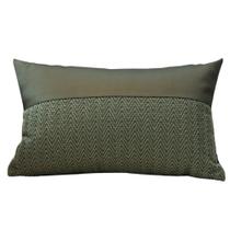 Almofada Couro & Linhão Retangular Tipo:completa