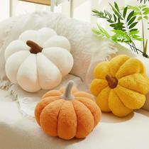 Almofada de abóbora recheada Juexica Fluffy Plush Decoration 3D Almofada de abóbora recheada Juexica Fluffy Plush Decoration 3D